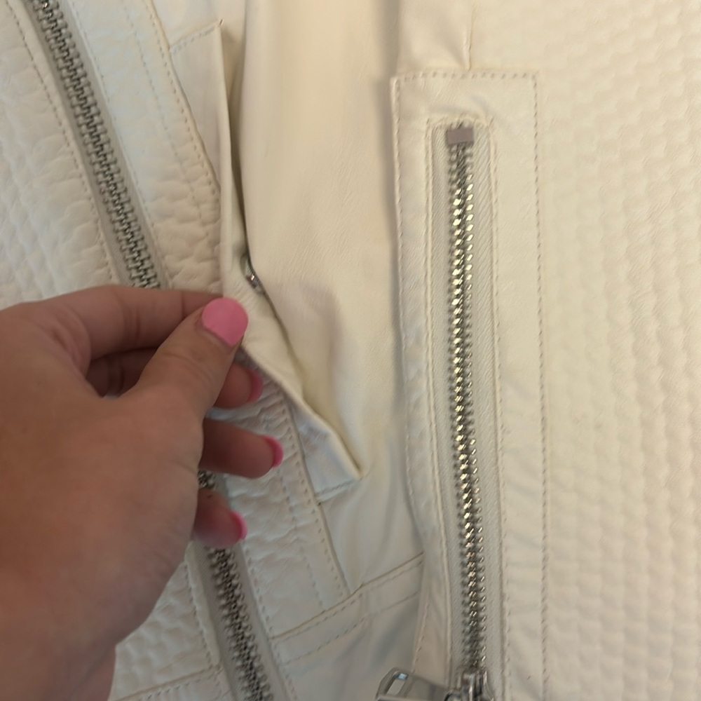 BEBE FAUX LEATHER BOMBER JACKET - Picture 4 of 7